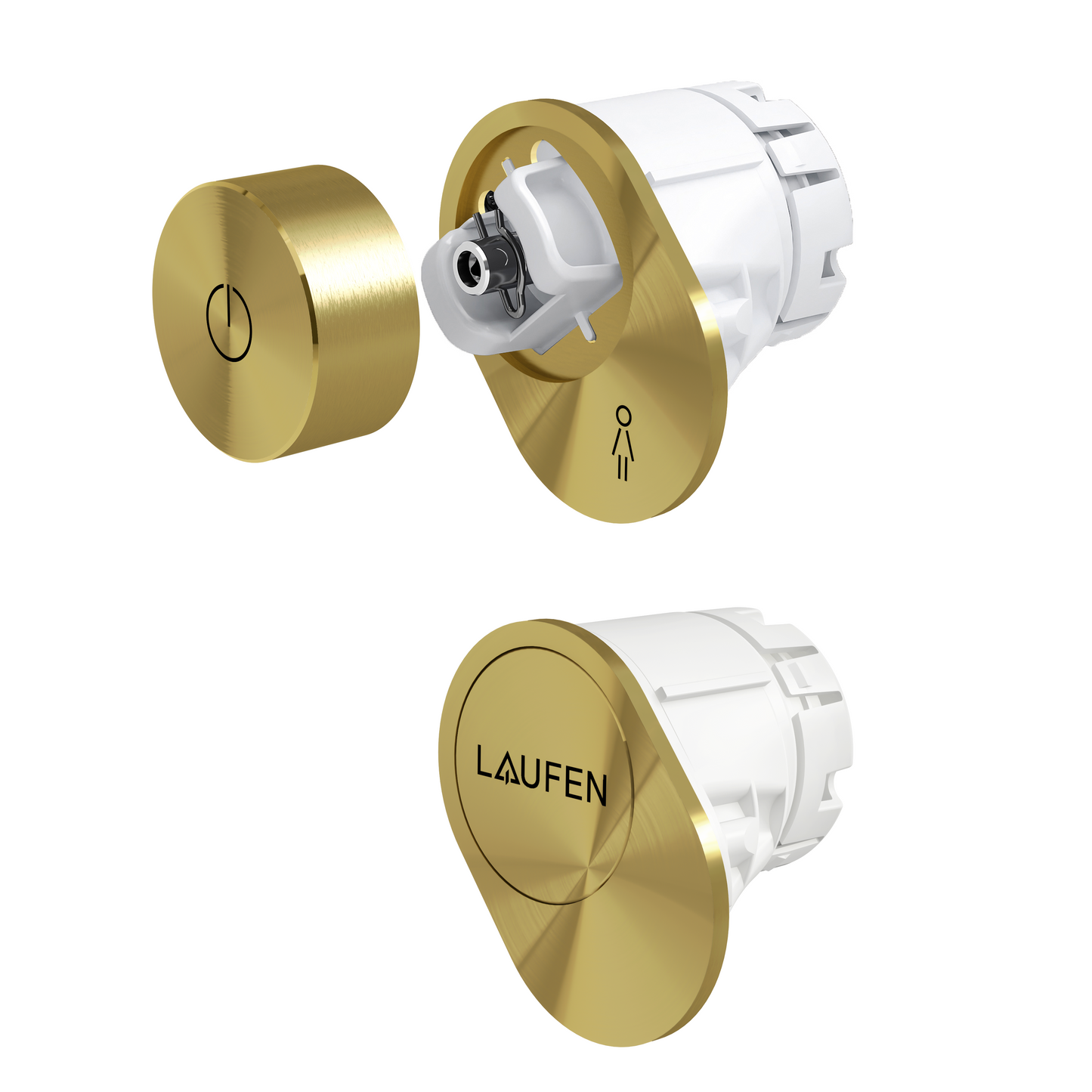 Riva Controller and Side element in Gold polished