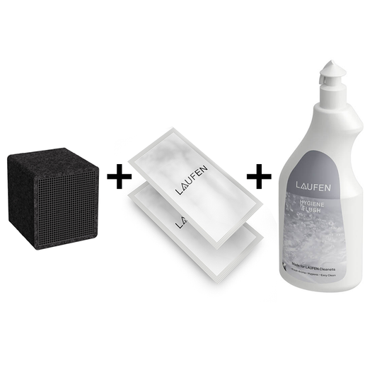 Set: Carbon Filter, 1 pc. + Descaling agent, 2 pouches for 2 appliances + hygienic flush soap