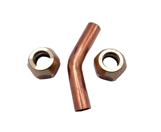 Cupper Pipe for 3/8"  ( Cistern with rear connection of fillvalve)