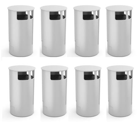 Carbon Filter (white)  8 units