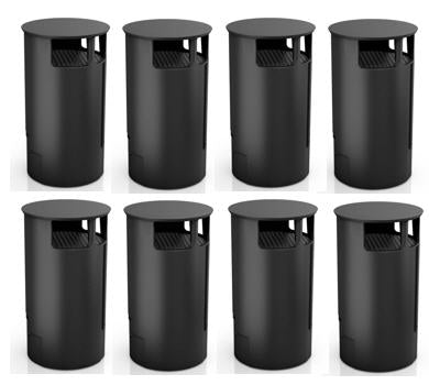 Carbon Filter Black (8 pieces )