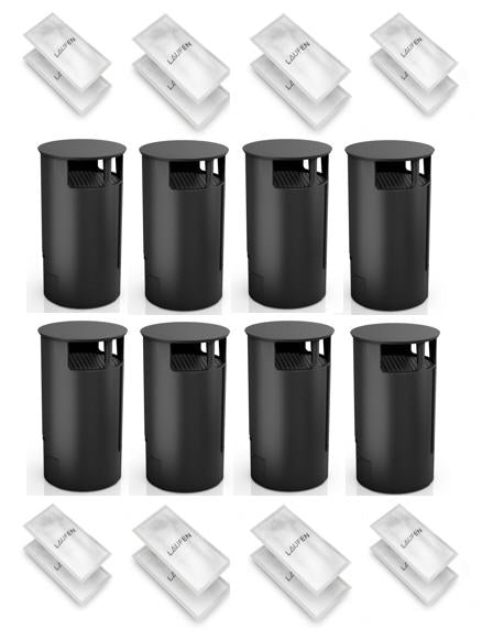 Carbon Filter Black (8 units )  & Descaling Agent for 8 uses