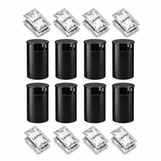 Carbon Filter Black (8 units )  & Descaling Agent for 8 uses