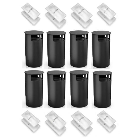 Carbon Filter Black (8 units )  & Descaling Agent for 8 uses