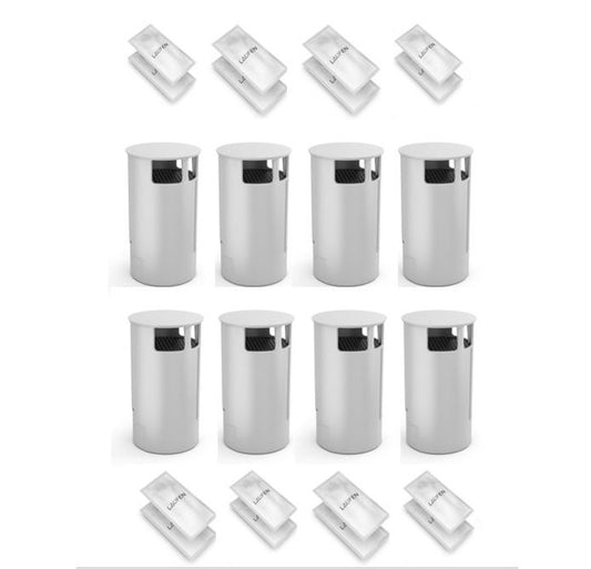 Carbon Filter White (8 units )  & Descaling Agent for 8 uses