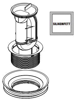 1 liter siphon for Lema and Antero Urinal (Replacemet kit )